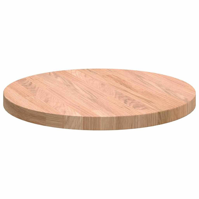 Placă de masă Maro deschis Ø 40 x 2.5 cm Lemn de stejar masiv - WALTI WALTI
