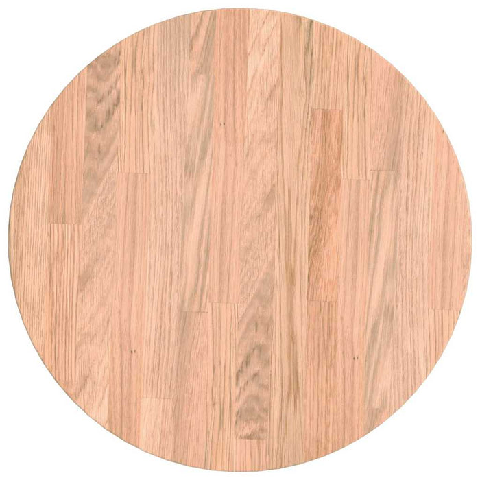 Placă de masă Maro deschis Ø 40 x 2.5 cm Lemn de stejar masiv - WALTI WALTI
