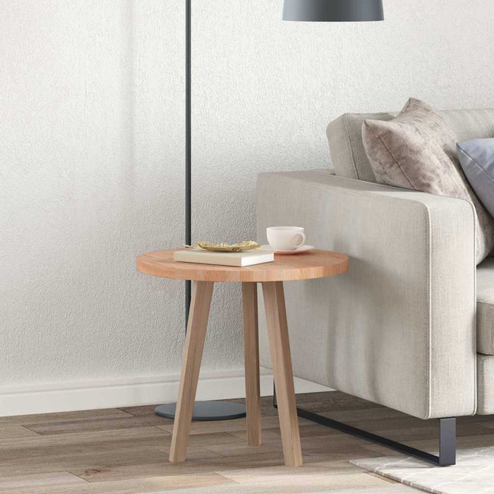Placă de masă Maro deschis Ø 50 x 2.5 cm Lemn de stejar masiv - WALTI WALTI