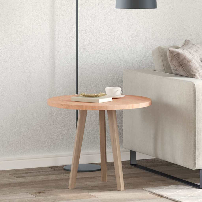 Placă de masă Maro deschis Ø 60 x 2.5 cm Lemn de stejar masiv - WALTI WALTI