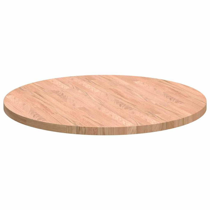 Placă de masă Maro deschis Ø 70 x 2.5 cm Lemn de stejar masiv - WALTI WALTI