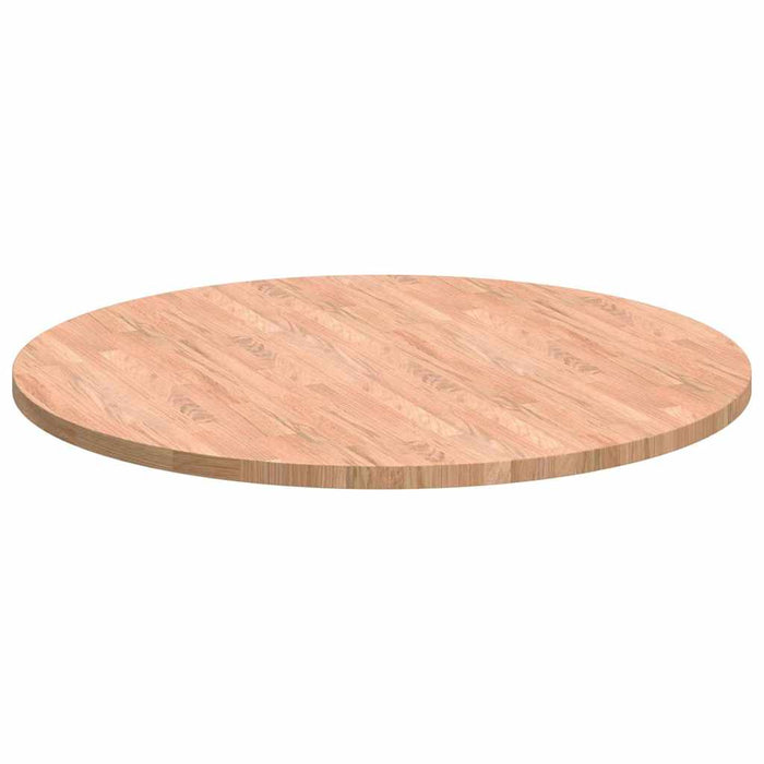 Placă de masă Maro deschis Ø 90 x 2.5 cm Lemn de stejar masiv - WALTI WALTI