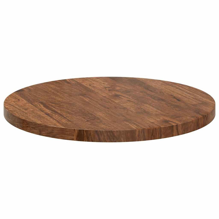 Placă de masă Maro închis Ø 50 x 2.5 cm Lemn de stejar masiv - WALTI WALTI