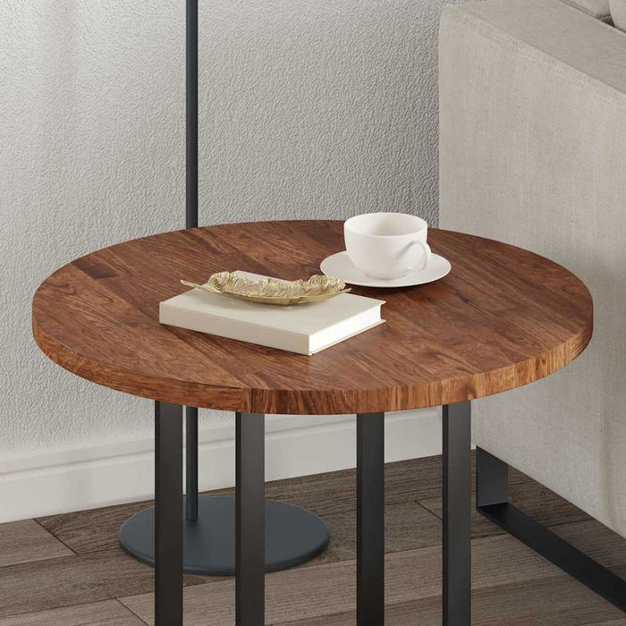 Placă de masă Maro închis Ø 60 x 2.5 cm Lemn de stejar masiv - WALTI WALTI