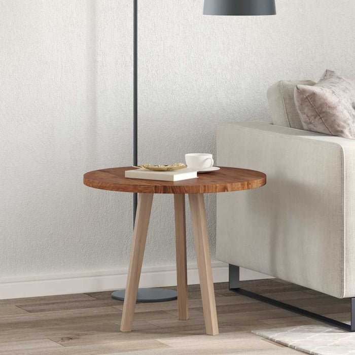 Placă de masă Maro închis Ø 60 x 2.5 cm Lemn de stejar masiv - WALTI WALTI