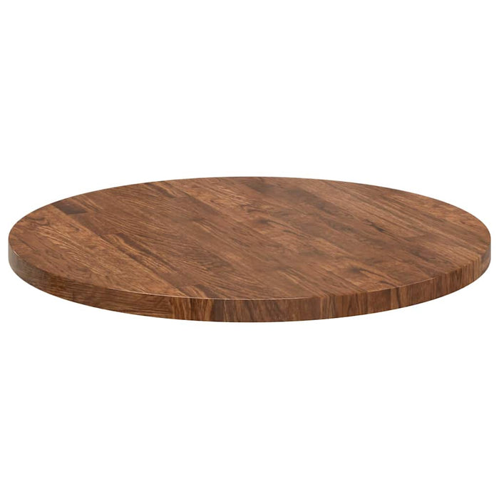 Placă de masă Maro închis Ø 60 x 2.5 cm Lemn de stejar masiv - WALTI WALTI