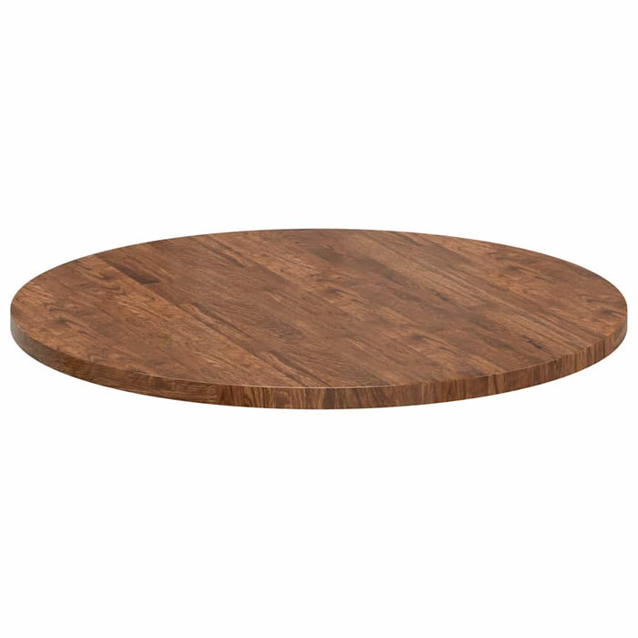 Placă de masă Maro închis Ø 80 x 2.5 cm Lemn de stejar masiv - WALTI WALTI