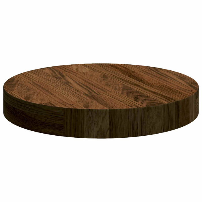 Placă de masă Maro închis Ø 30 x 4 cm Lemn de stejar masiv WALTI