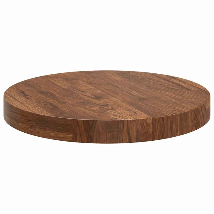Placă de masă Maro închis Ø 40 x 4 cm Lemn de stejar masiv - WALTI WALTI