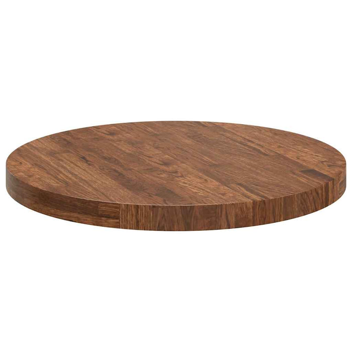 Placă de masă Maro închis Ø 60 x 4 cm Lemn de stejar masiv - WALTI WALTI