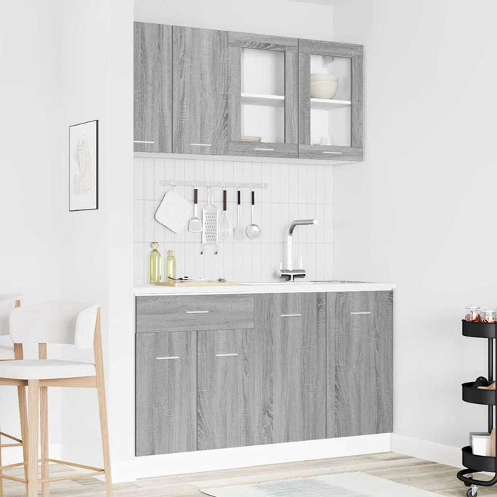 Set dulapuri de bucătărie cu sertar Lyon 4 pcs sonoma gri - WALTI WALTI