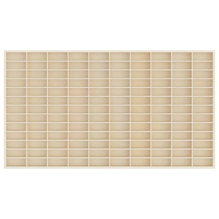Dulap de afișare pe perete Bej 98 x 4,5 x 55 cm Lemn compozit - WALTI WALTI
