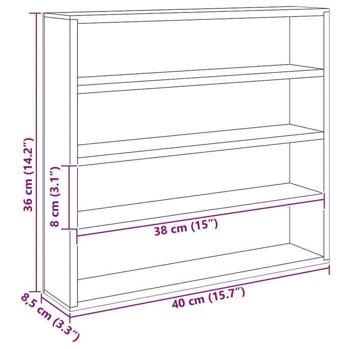Suport de expunere din lemn Maro 40 x 8.5 x 37 cm placaj - WALTI WALTI