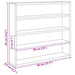 Suport de expunere din lemn Maro 40 x 8.5 x 37 cm placaj - WALTI WALTI