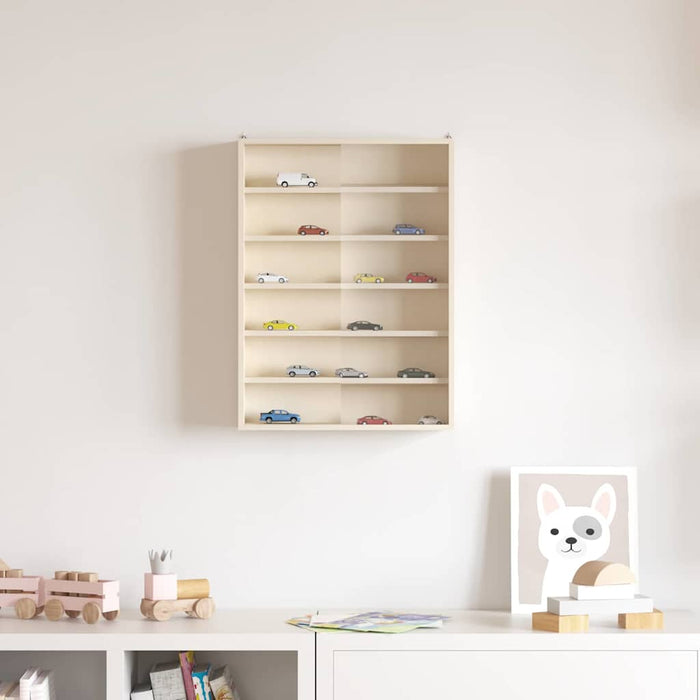 Dulap de afișare pe perete cu raft Bej 40 x 8,5 x 54 cm placaj WALTI