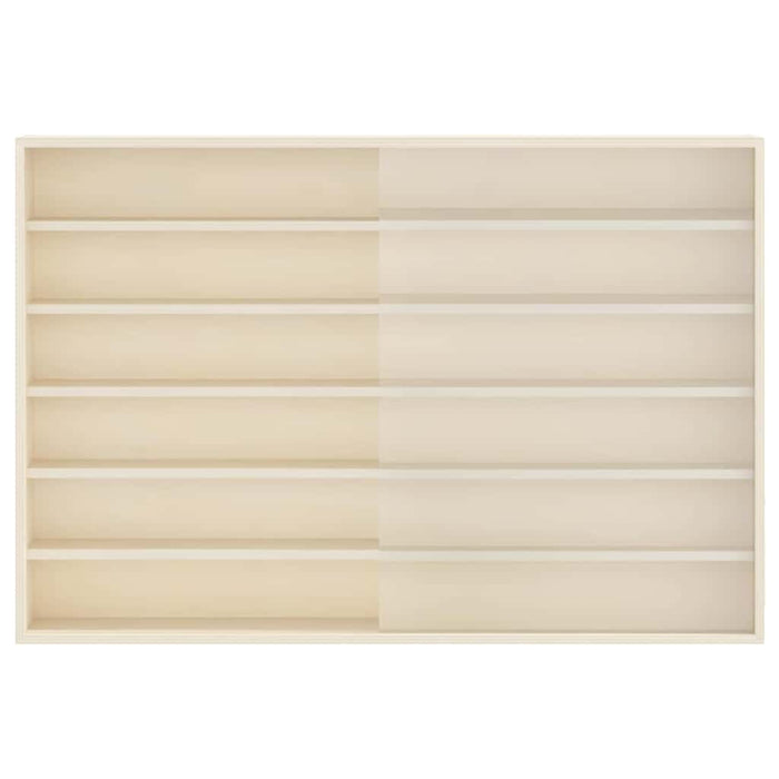 Dulap de afișare pe perete cu raft Bej 80 x 8,5 x 54 cm placaj WALTI