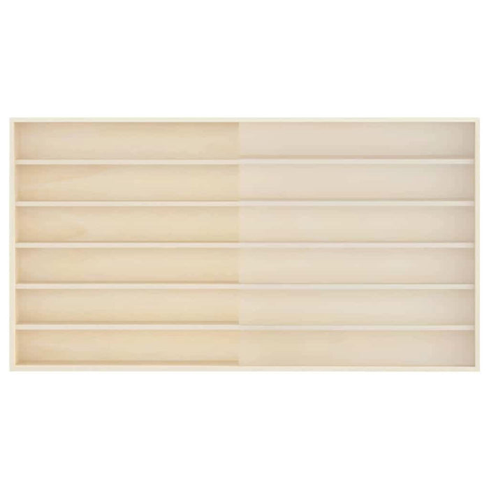 Dulap de afișare pe perete cu raft Bej 100 x 8,5 x 54 cm placaj WALTI