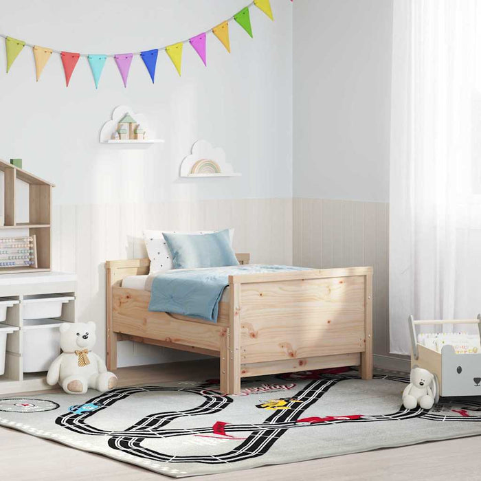 Cadru de pat cu headboard Maro 80 x 200 cm Lemn compozit - WALTI WALTI