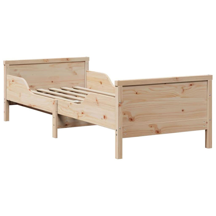 Cadru de pat cu headboard Maro 80 x 200 cm Lemn compozit - WALTI WALTI