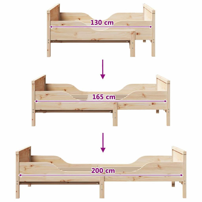 Cadru de pat cu headboard Maro 80 x 200 cm Lemn compozit - WALTI WALTI