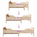 Cadru de pat cu headboard Maro 80 x 200 cm Lemn compozit - WALTI WALTI