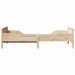 Cadru de pat cu headboard Maro 80 x 200 cm Lemn compozit - WALTI WALTI