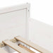 Cadru de pat cu headboard Alb 80 x 200 cm Lemn compozit - WALTI WALTI