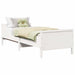 Cadru de pat cu headboard Alb 80 x 200 cm Lemn compozit - WALTI WALTI