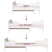 Cadru de pat cu headboard Alb 80 x 200 cm Lemn compozit - WALTI WALTI