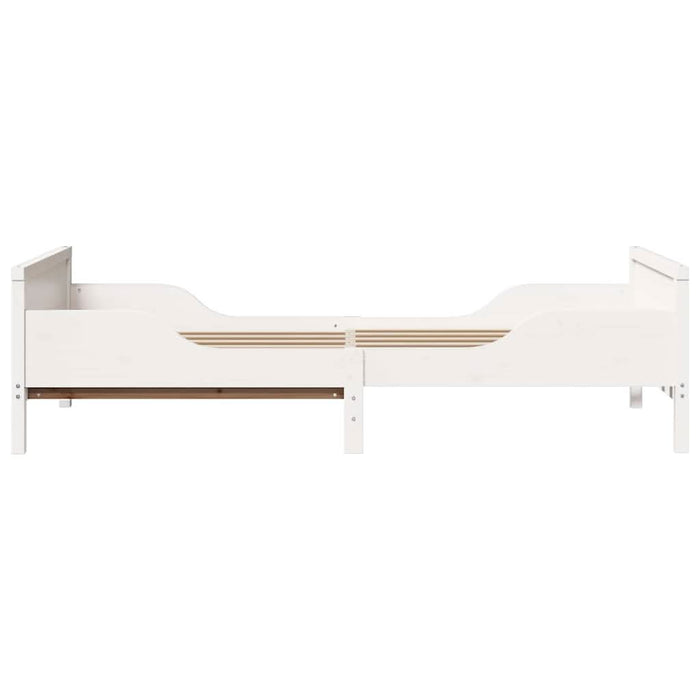 Cadru de pat cu headboard Alb 80 x 200 cm Lemn compozit - WALTI WALTI