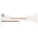 Cadru de pat cu headboard Alb 80 x 200 cm Lemn compozit - WALTI WALTI