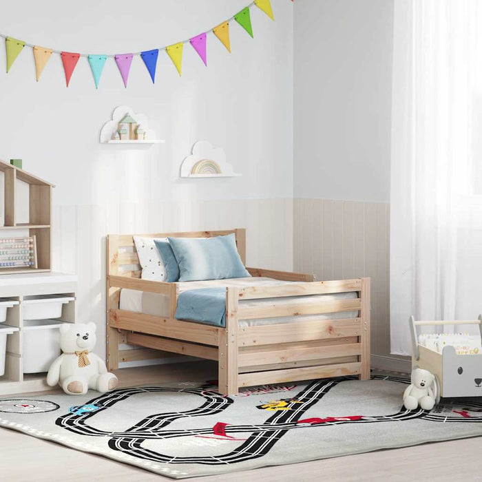 Cadru de pat cu headboard Maro 80 x 200 cm Lemn compozit - WALTI WALTI