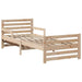 Cadru de pat cu headboard Maro 80 x 200 cm Lemn compozit - WALTI WALTI