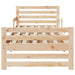 Cadru de pat cu headboard Maro 80 x 200 cm Lemn compozit - WALTI WALTI