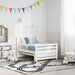 Cadru de pat cu headboard Alb 80 x 200 cm Lemn compozit - WALTI WALTI