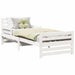 Cadru de pat cu headboard Alb 80 x 200 cm Lemn compozit - WALTI WALTI