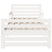 Cadru de pat cu headboard Alb 80 x 200 cm Lemn compozit - WALTI WALTI