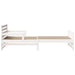 Cadru de pat cu headboard Alb 80 x 200 cm Lemn compozit - WALTI WALTI