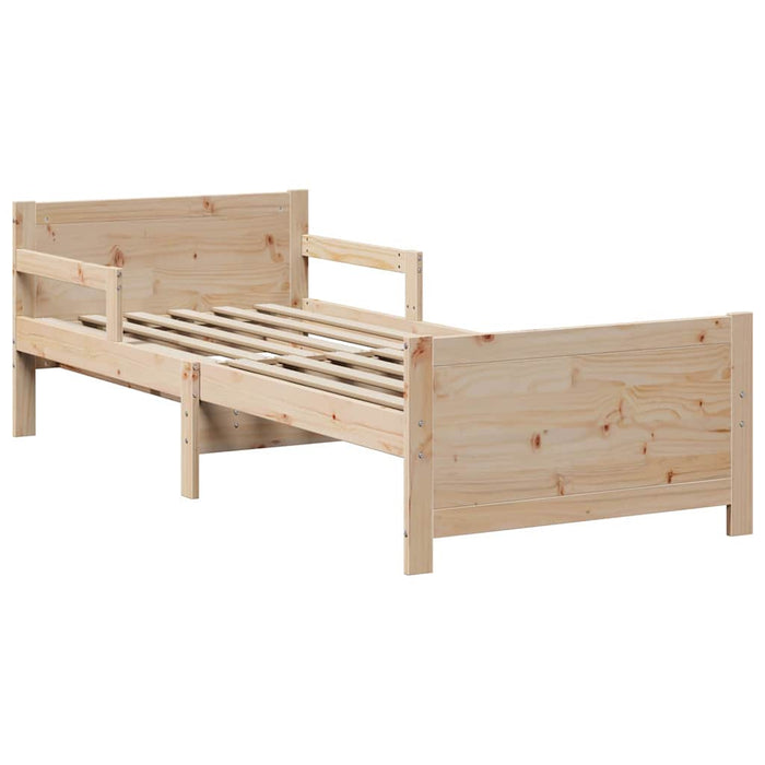 Cadru de pat cu headboard Maro 80 x 200 cm Lemn compozit - WALTI WALTI