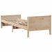 Cadru de pat cu headboard Maro 80 x 200 cm Lemn compozit - WALTI WALTI