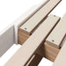 Cadru de pat cu headboard Alb 80 x 200 cm Lemn compozit - WALTI WALTI