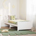Cadru de pat cu headboard Alb 80 x 200 cm Lemn compozit - WALTI WALTI