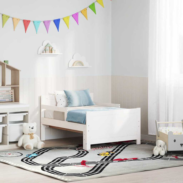 Cadru de pat cu headboard Alb 80 x 200 cm Lemn compozit - WALTI WALTI