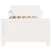 Cadru de pat cu headboard Alb 80 x 200 cm Lemn compozit - WALTI WALTI