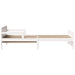 Cadru de pat cu headboard Alb 80 x 200 cm Lemn compozit - WALTI WALTI