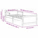 Cadru de pat Maroniu cerat 80 x 200 cm Lemn compozit - WALTI WALTI