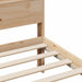 Cadru de pat cu headboard Maro 120 x 200 cm Lemn compozit - WALTI WALTI
