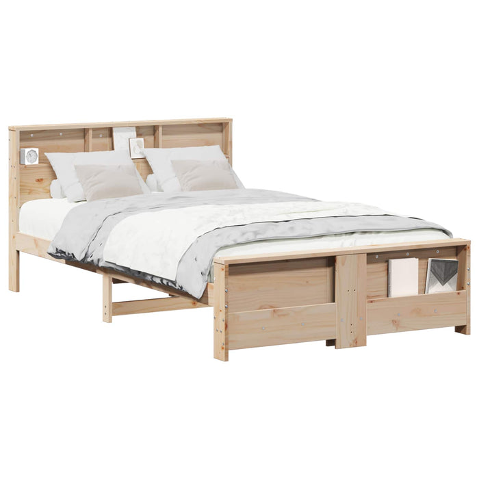 Cadru de pat cu headboard Maro 120 x 200 cm Lemn compozit - WALTI WALTI