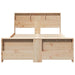 Cadru de pat cu headboard Maro 120 x 200 cm Lemn compozit - WALTI WALTI