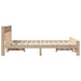 Cadru de pat cu headboard Maro 120 x 200 cm Lemn compozit - WALTI WALTI